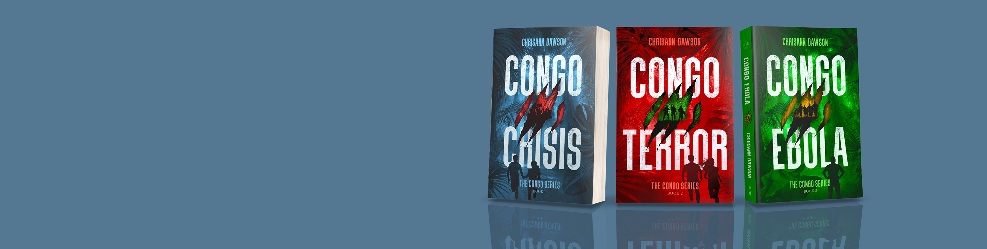 Congo Terror trilogy — book covers